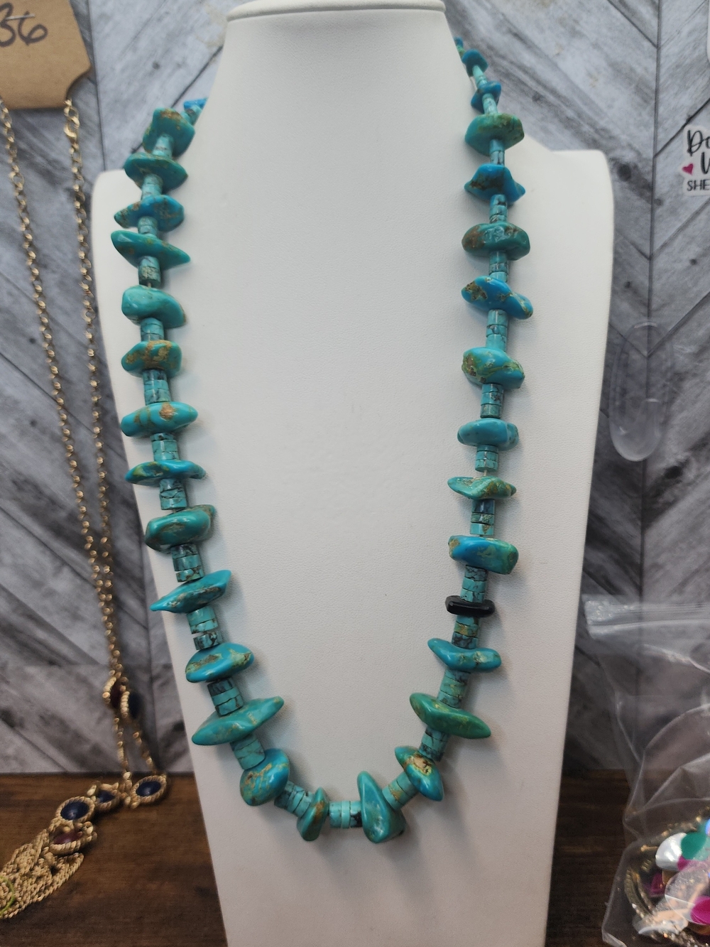 Turquoise 26 Inch Necklace - Picture 6 of 7
